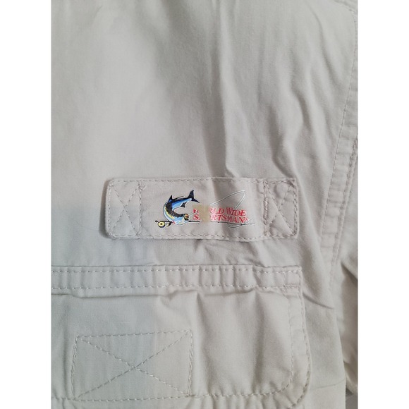 World Wide Sportsman Short Sleeve Tan Fishing shirt size Small - Picture 2 of 5